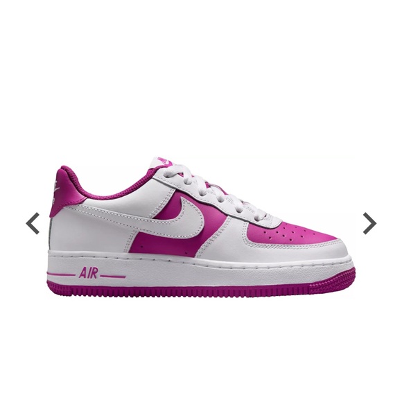 Nike Air Force BG Pink and White Sneakers NIB